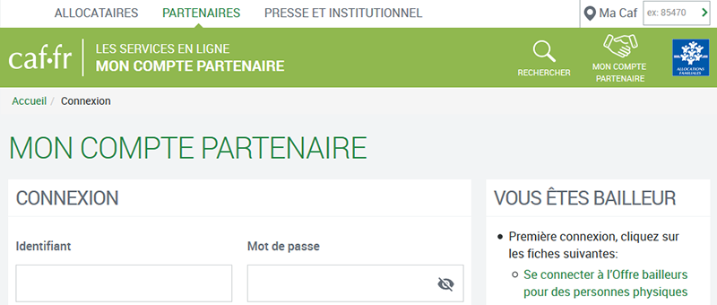 Compte Partenaire Caf / Offre Bailleurs Caf Fr : Découvrez ...